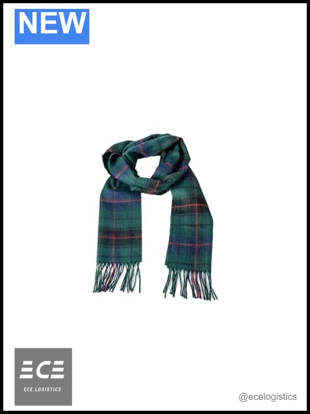 Scottish Tartan Plaid 100% Lambswool Scarf Made in Scotland